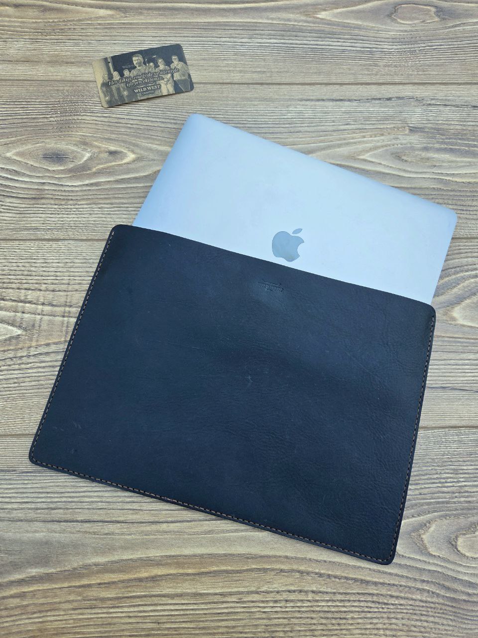 Macbook Kılıfı Düz Deri 13 inç Slim Kılıf