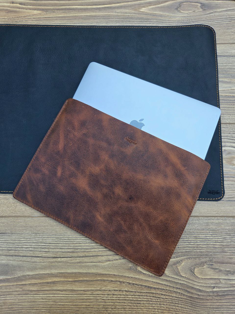 Macbook Kılıfı Düz Deri 13 inç Slim Kılıf