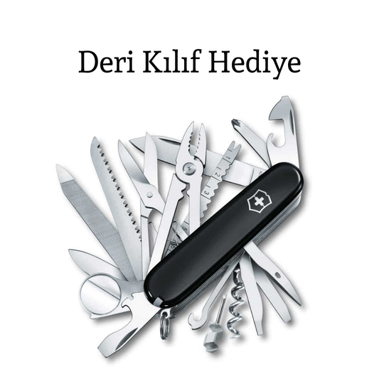 Victorinox 1.6795.3 Swiss Champ (33) Çakı(Deri Çakı Kılıfı Hediyeli!)