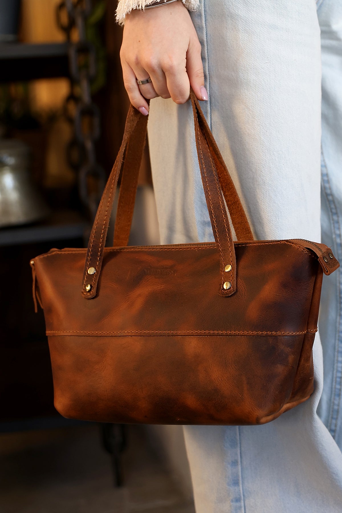 Tote Bag Small Fermuarlı Kadın Kol Çantası