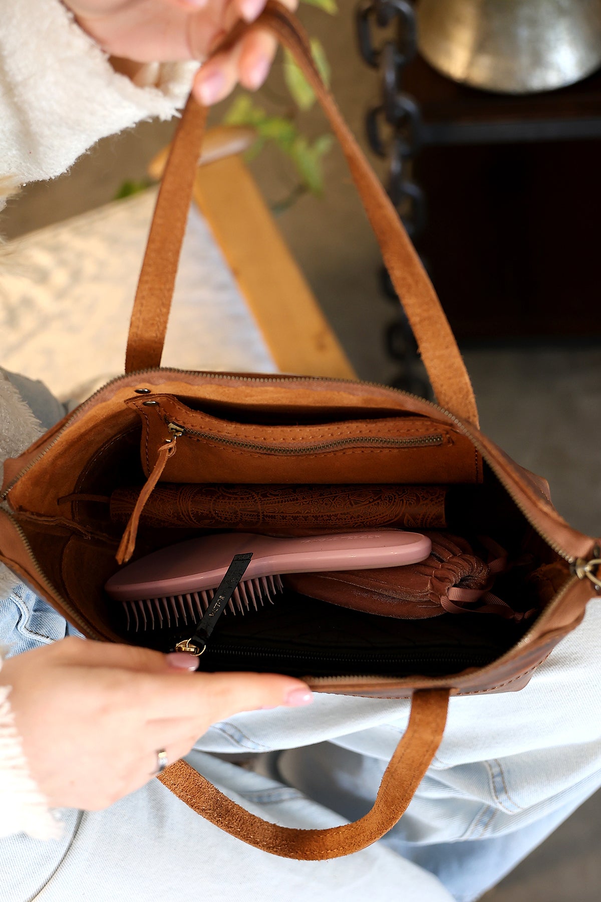Tote Bag Small Fermuarlı Kadın Kol Çantası