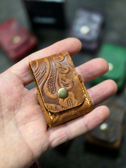 Zippo Çakmak Kılıfı Çiçek Desenli