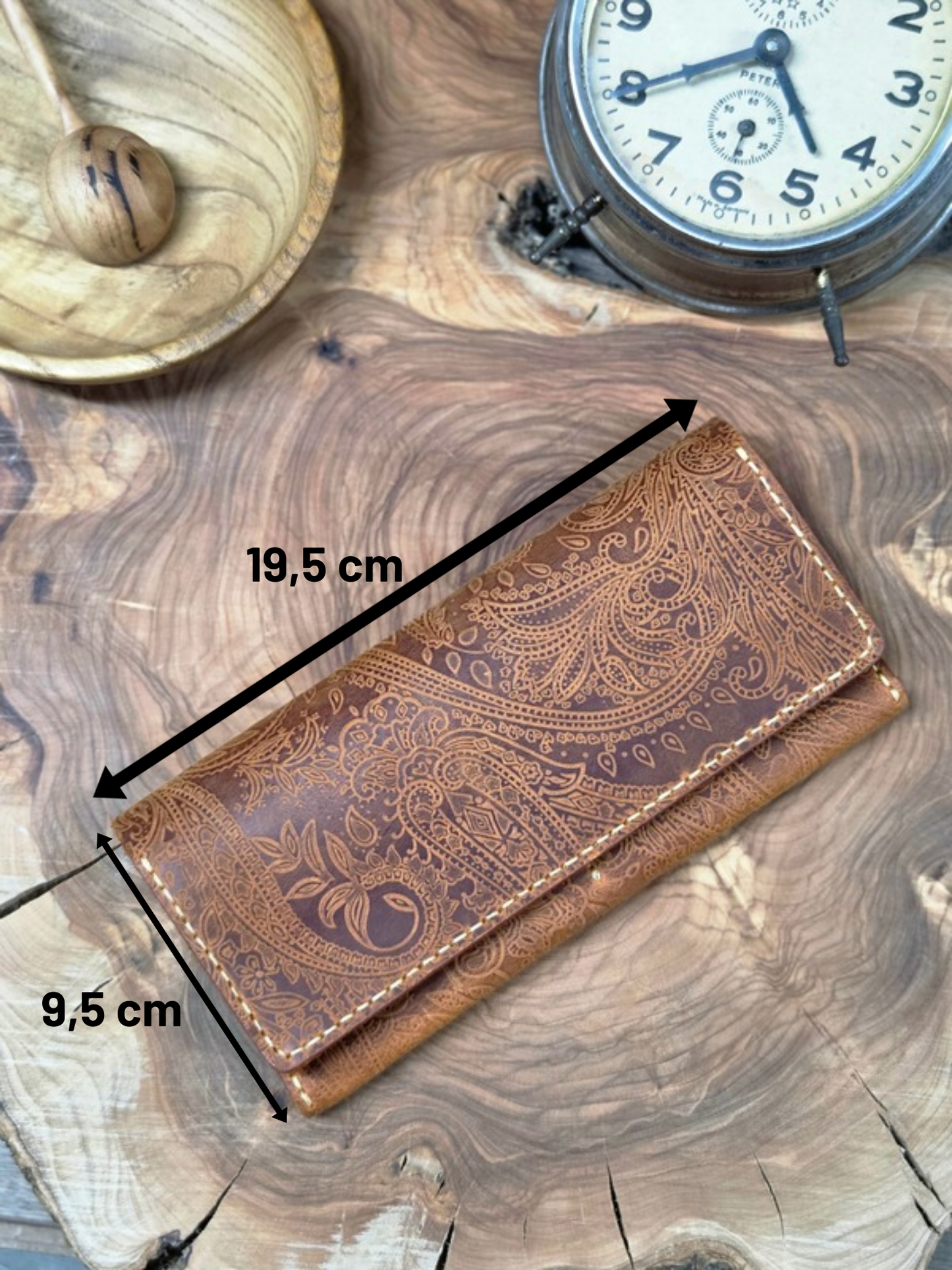 Mustang Large Kaşmir Desen Uzun Kadın Cüzdan
