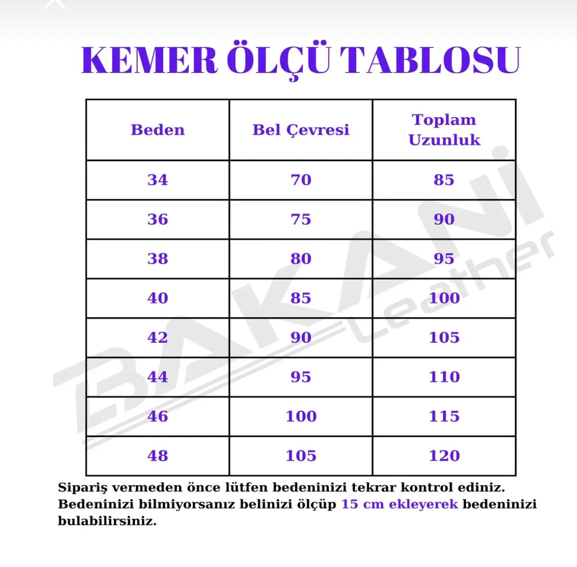 Deri Erkek Kemeri