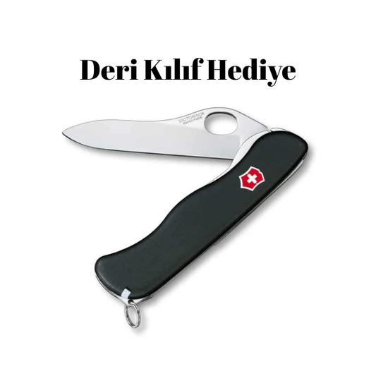 Victorinox 0.8416.M3 Sentinel Tek Elle Açılabilir Çakı(Deri Çakı Kılıfı Hediyeli!)