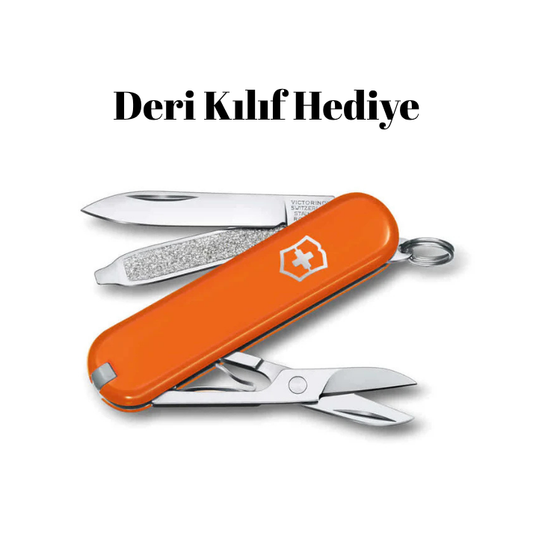 Victorinox 0.6223.83G Mango Tango Classic Çakı(Deri Çakı Kılıfı Hediyeli!)