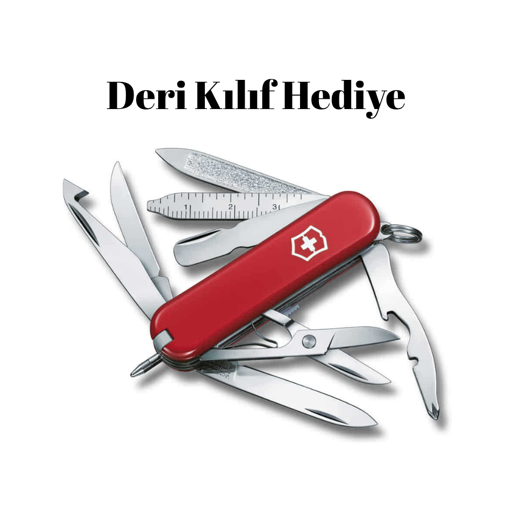 Victorinox 0.6385 MiniChamp Çakı(Deri Çakı Kılıfı Hediyeli!)
