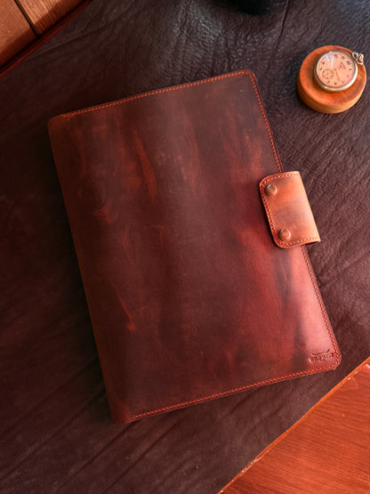 MacBook Organizer – Hakiki Deri Çok Bölmeli Evrak Çantası