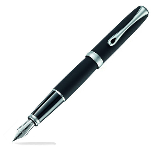 Diplomat D20000370 Excellence A Lapis Siyah Mat Krom Dolma Kalem, Medium Uç