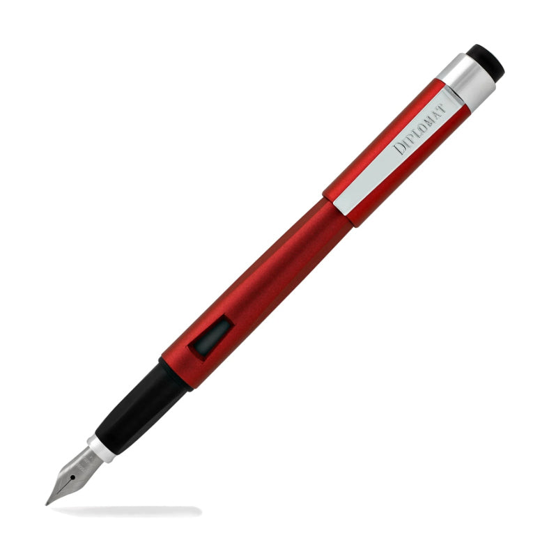 Diplomat D40905028 Magnum Soft Touch Kırmızı Dolma Kalem, Bold Uç