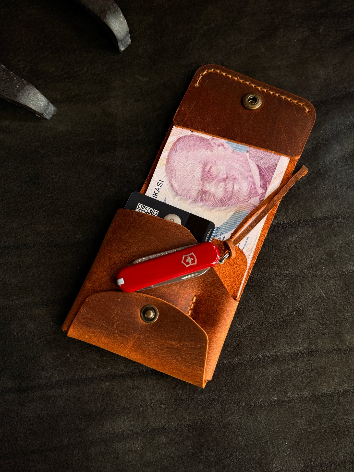 The Sheriff Cüzdan - Victorinox 0.6123 Escort Türk Bayraklı Set