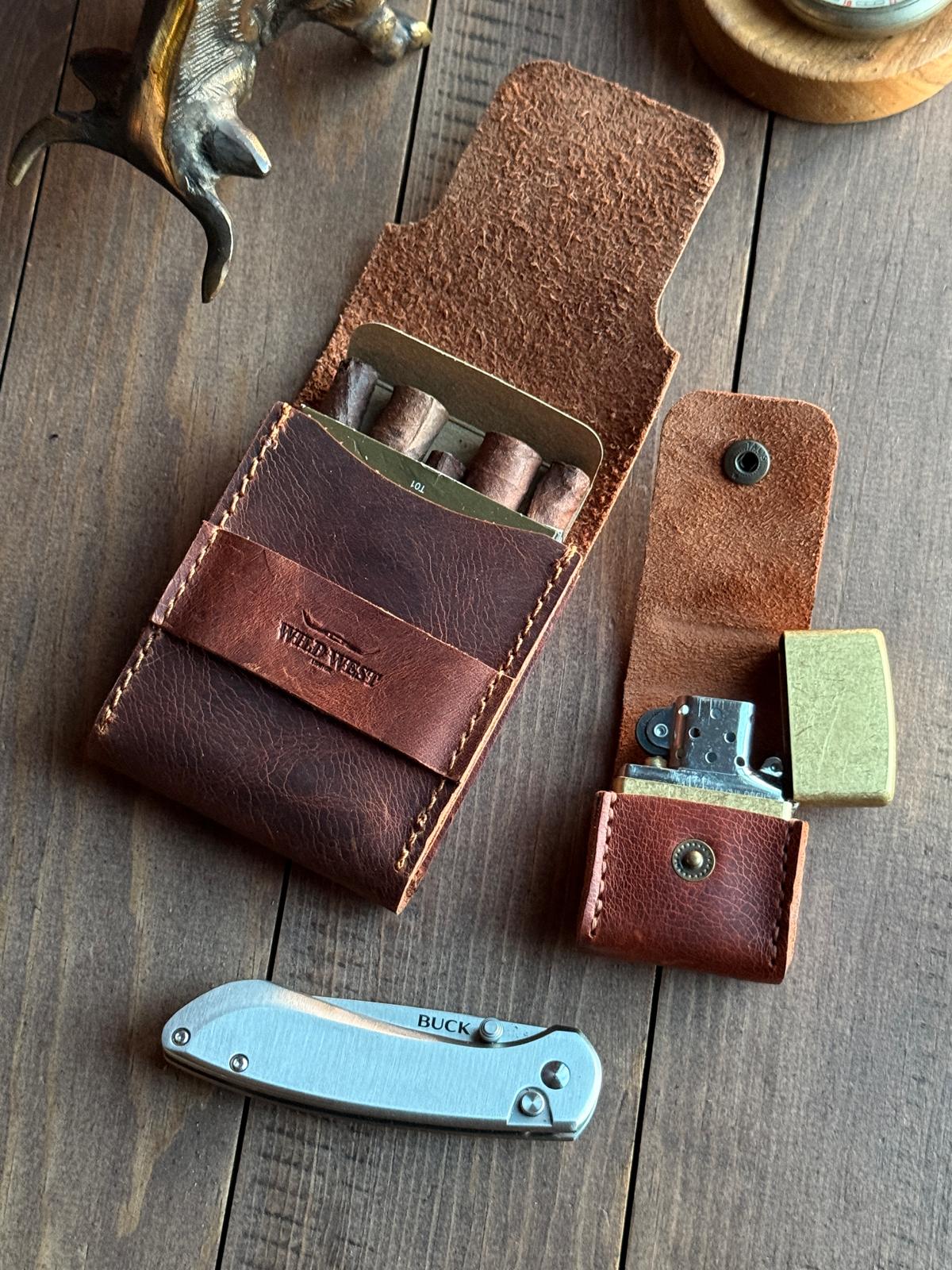Toskana + Zippo Çakmak Kılıfı Seti
