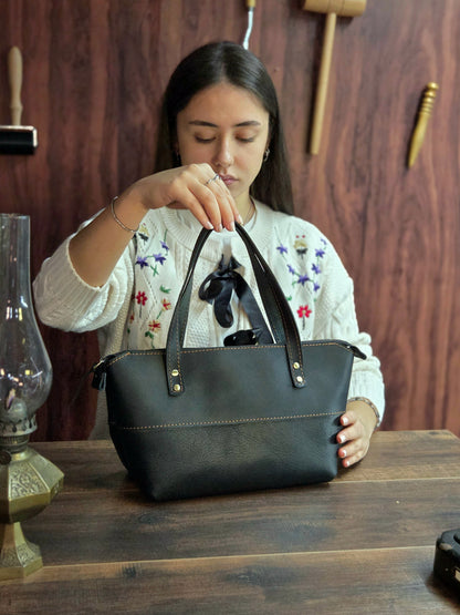 Tote Bag Small Fermuarlı Kadın Kol Çantası